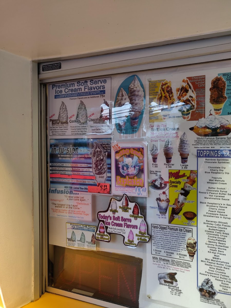 Wertz Ice Cream Cone Photo Menu 6