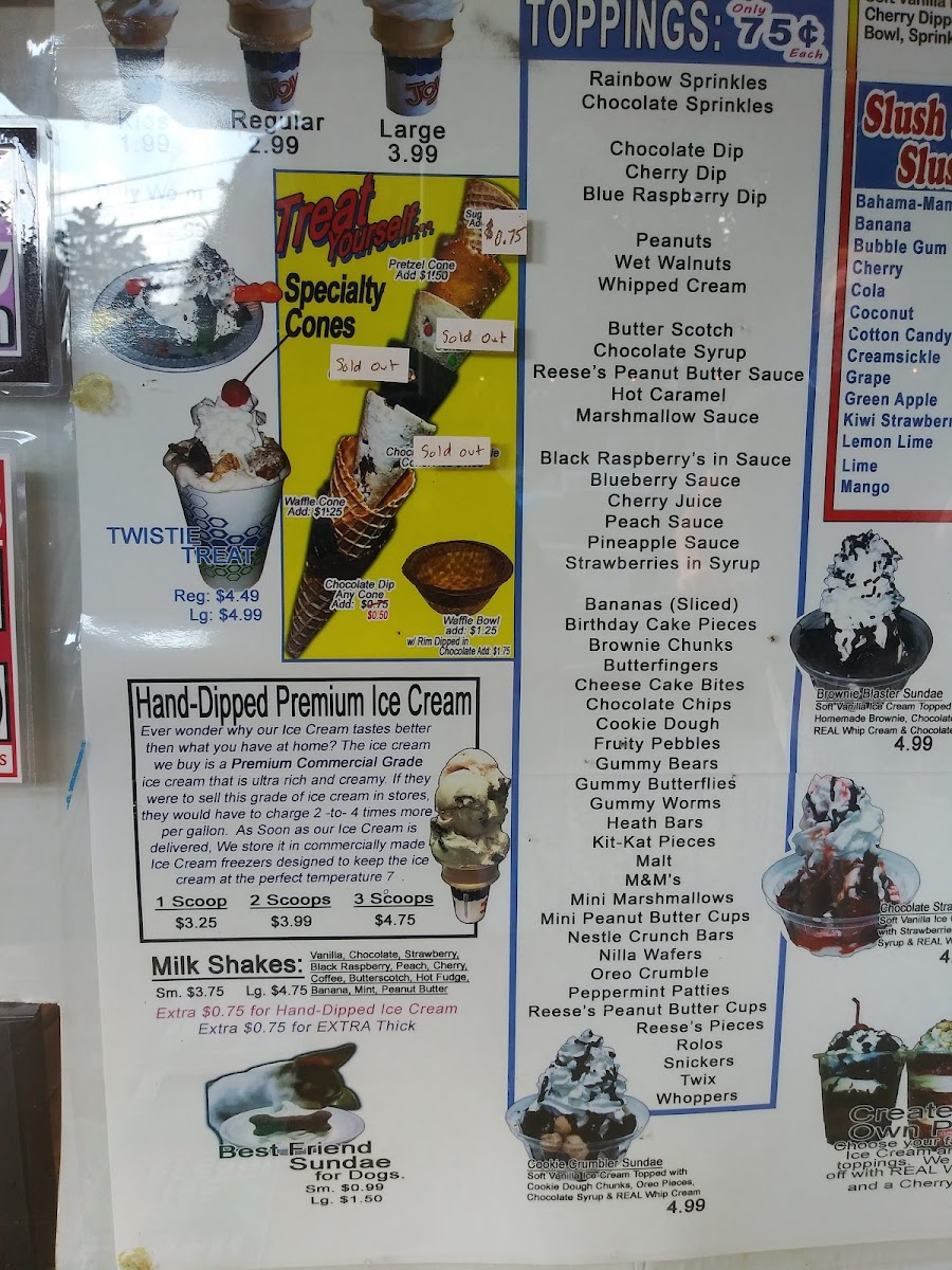 Wertz Ice Cream Cone Photo Menu 8