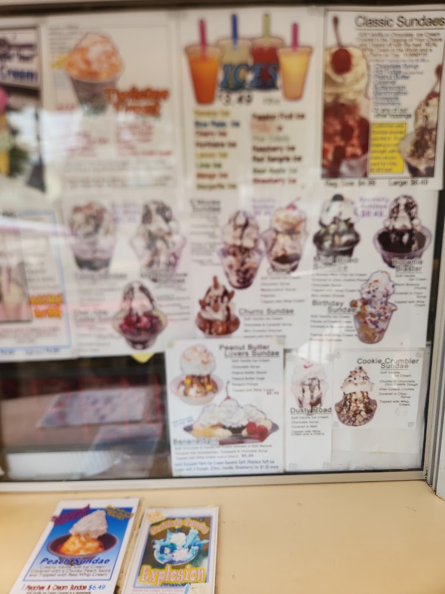 Wertz Ice Cream Cone Photo Menu 9