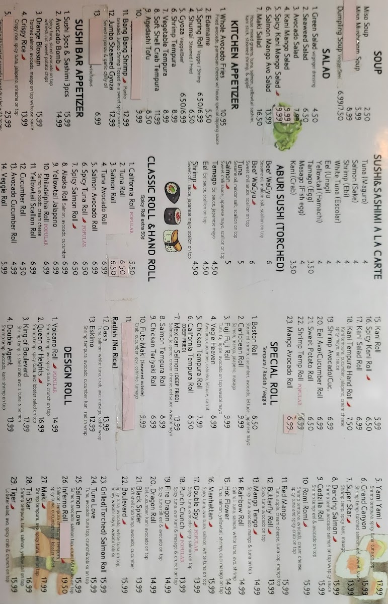 Maki sushi Photo Menu 2