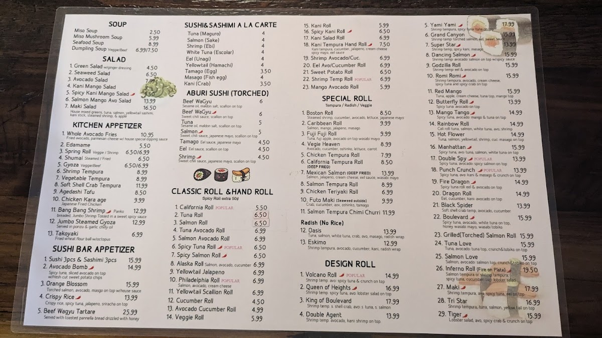 Maki sushi Photo Menu 4