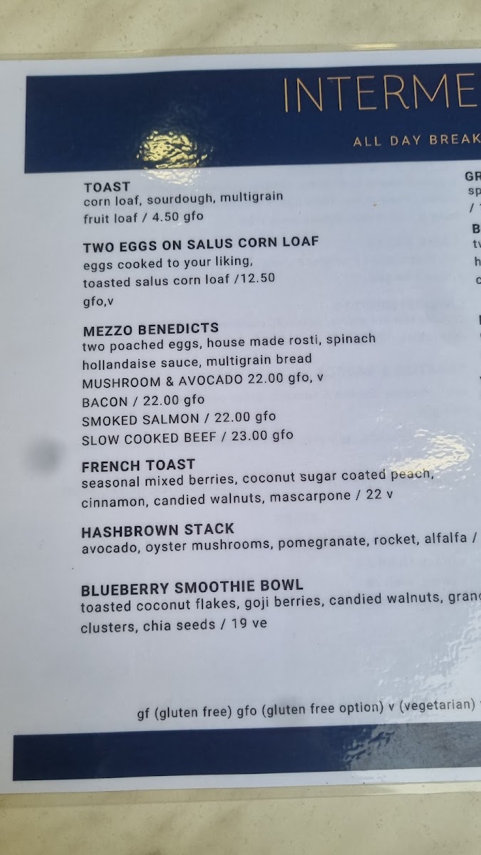 Intermezzo Cafe Photo Menu 2