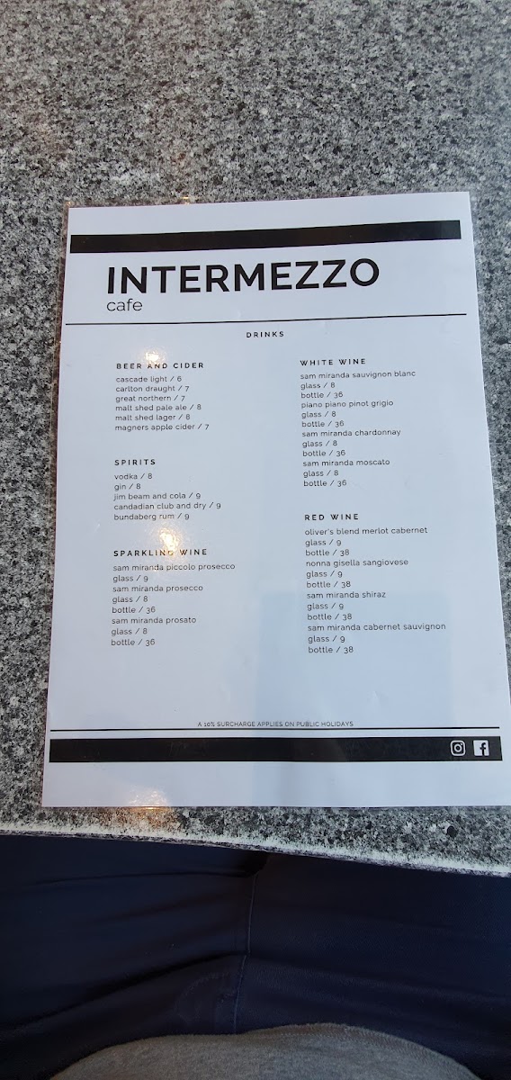 Intermezzo Cafe Photo Menu 5