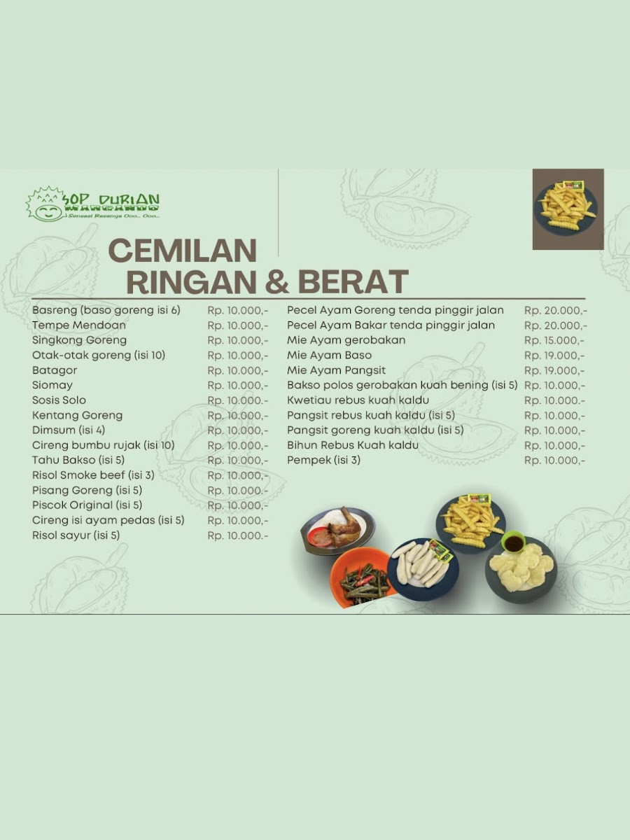 Sop Durian Margando Photo Menu 2