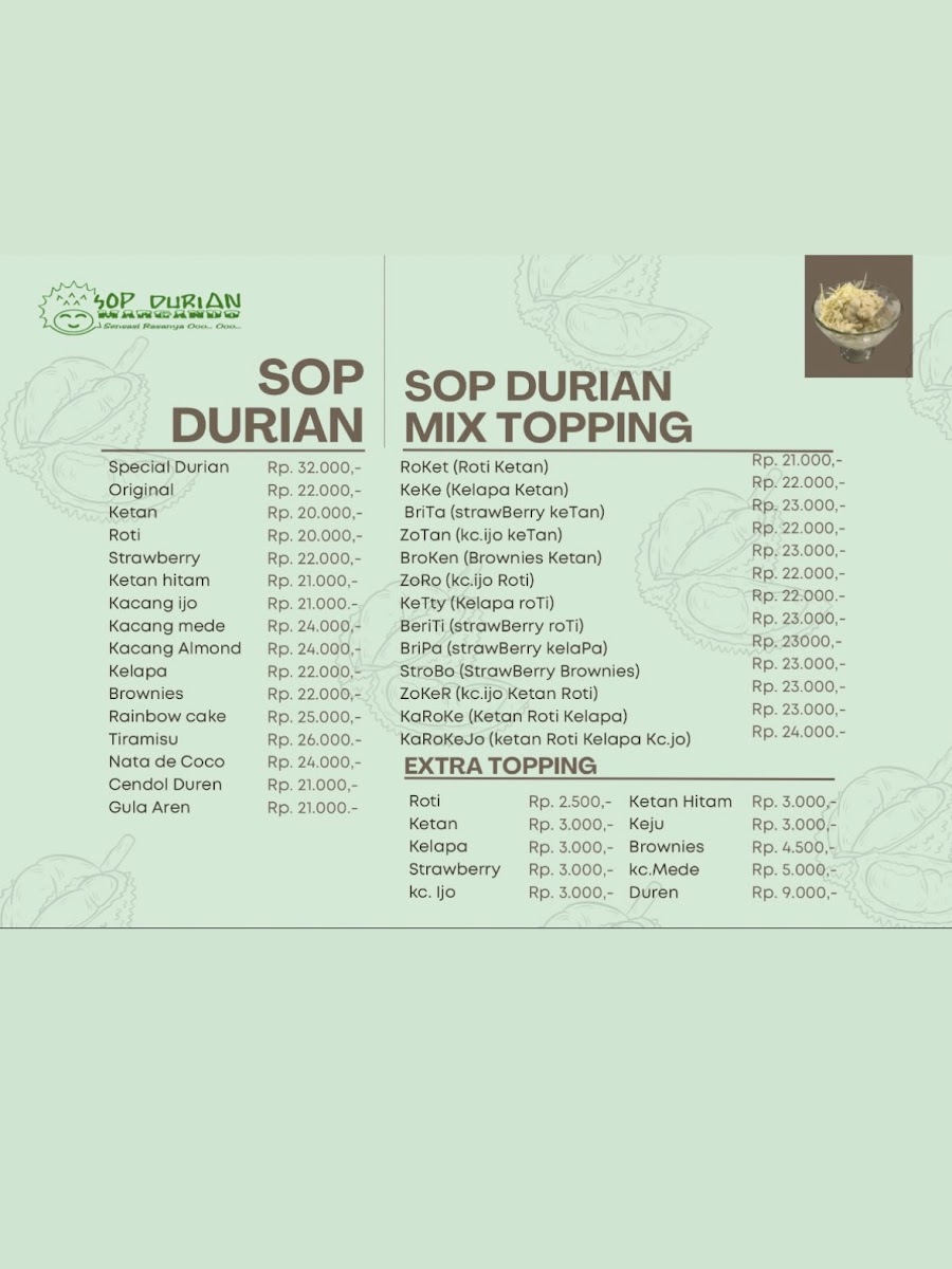 Sop Durian Margando Photo Menu 4
