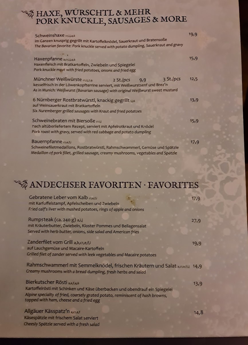 Ratskeller Wiesbaden Photo Menu 10