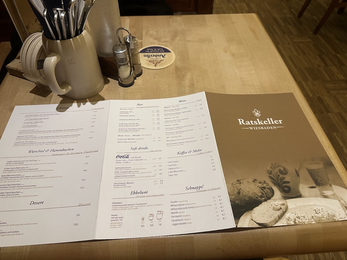 Ratskeller Wiesbaden Photo Menu 5