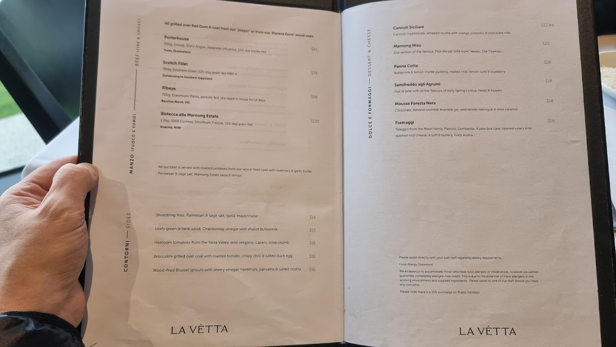 LA VÈTTA Photo Menu 6