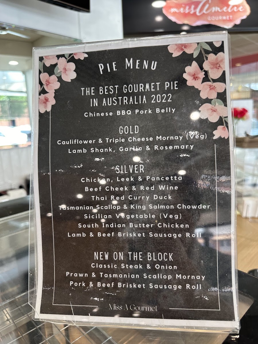 Miss Amelie Gourmet Albury Photo Menu 2