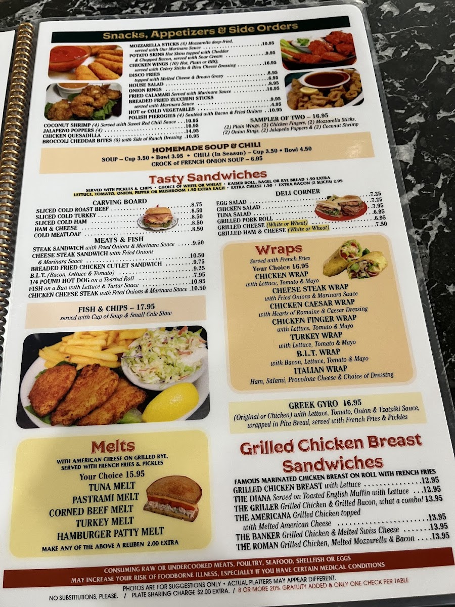 Billy's Pocono Diner Photo Menu 3