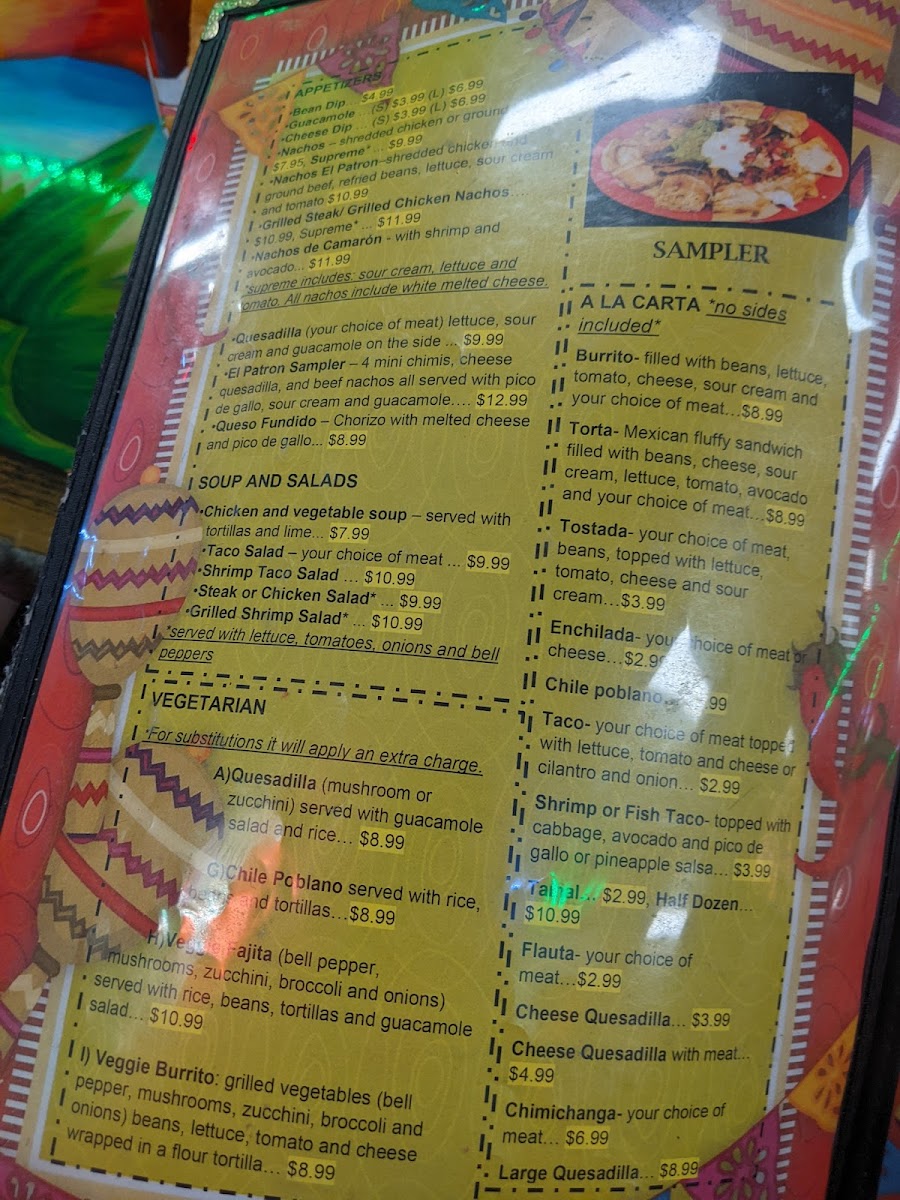 El Patron Mexican Kitchen Photo Menu 1