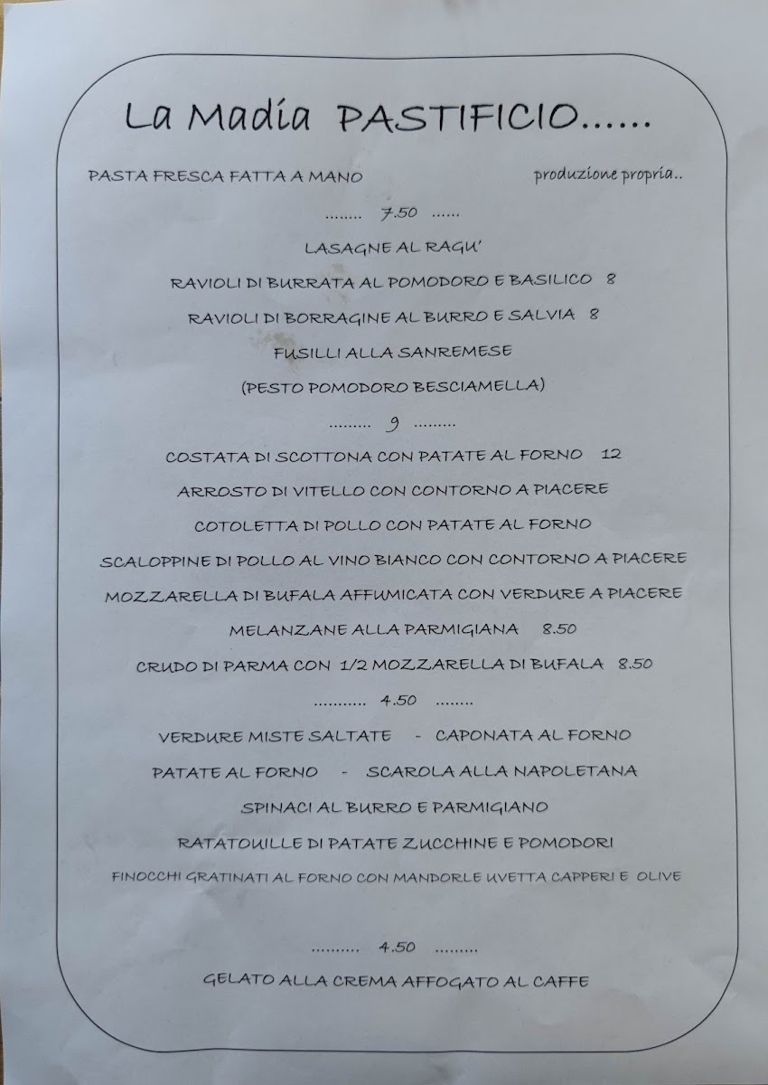 La Madia Sas Photo Menu 2