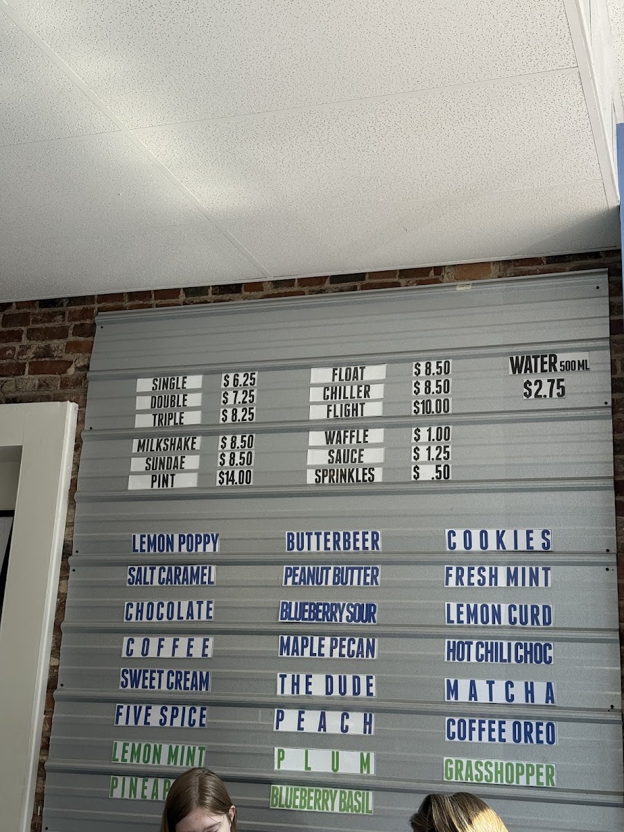 Mount Desert Island Ice Cream Photo Menu 1
