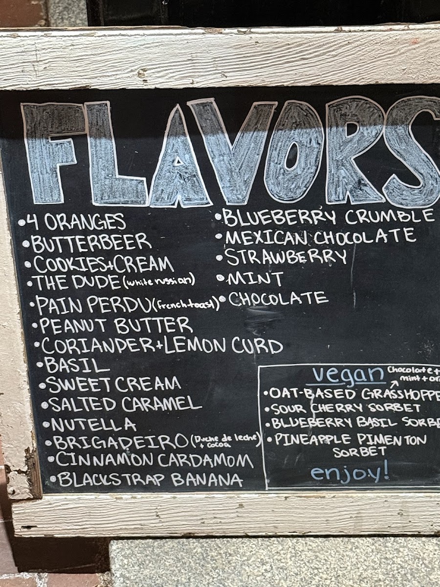 Mount Desert Island Ice Cream Photo Menu 2