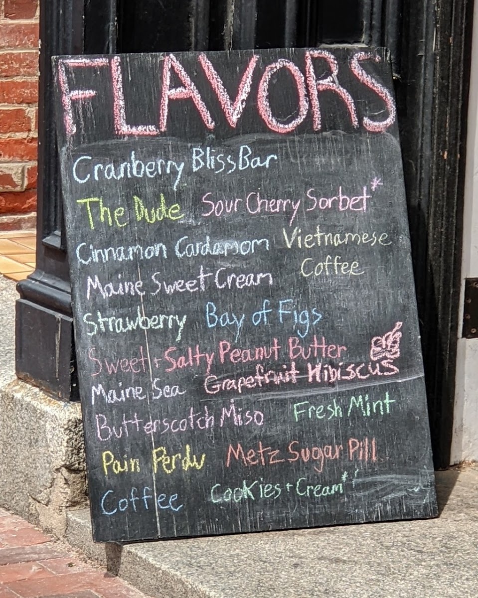 Mount Desert Island Ice Cream Photo Menu 4