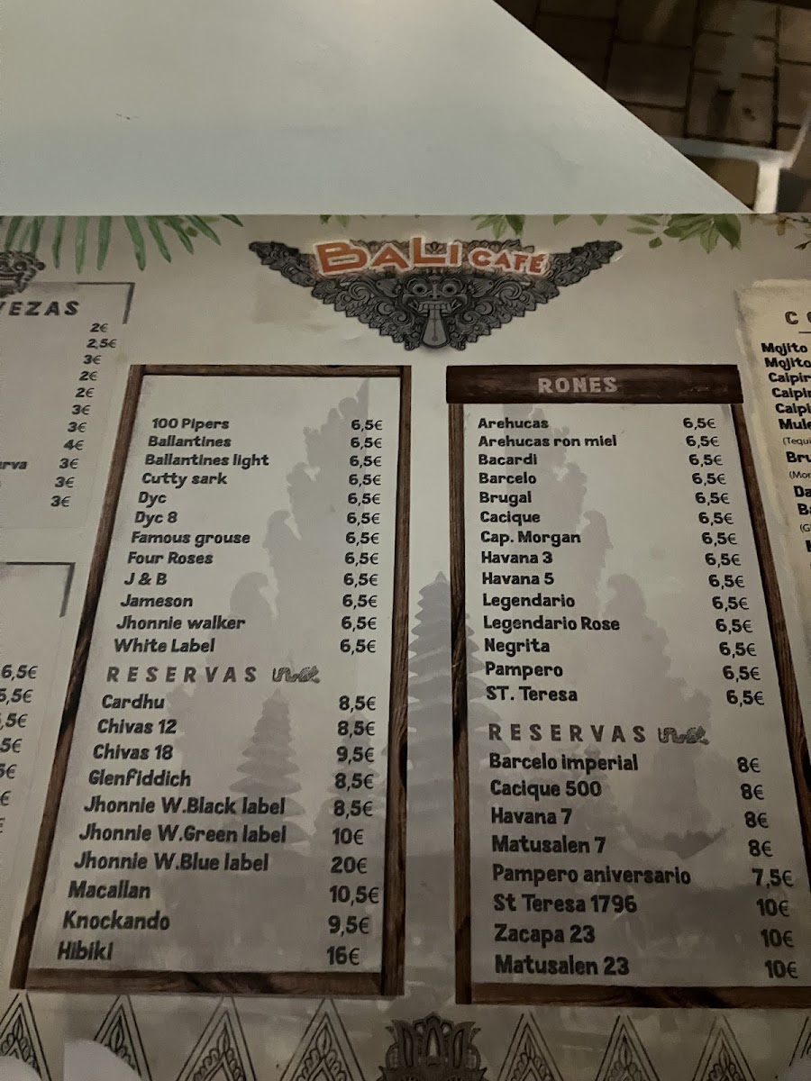 Bali Cafe Photo Menu 3