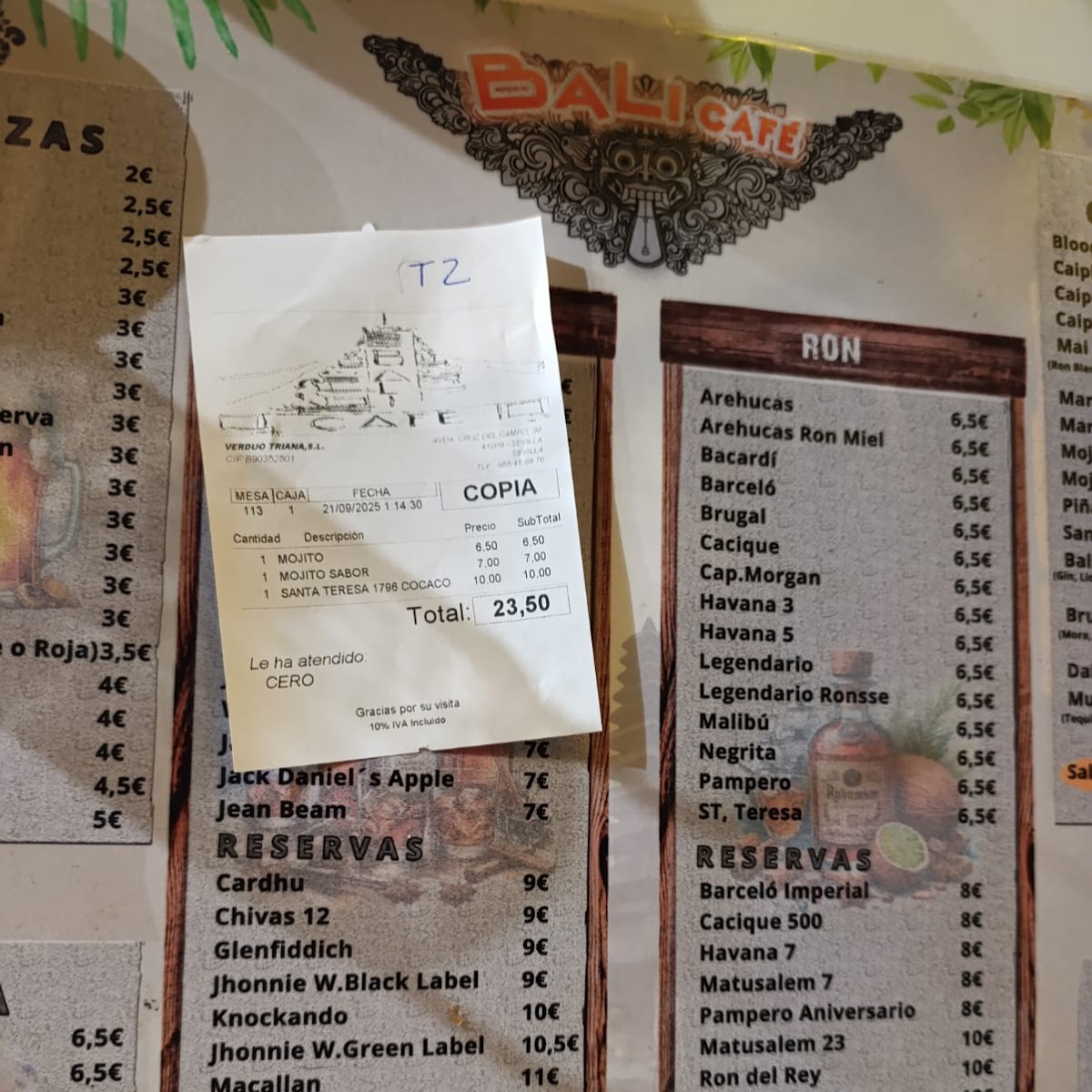 Bali Cafe Photo Menu 4