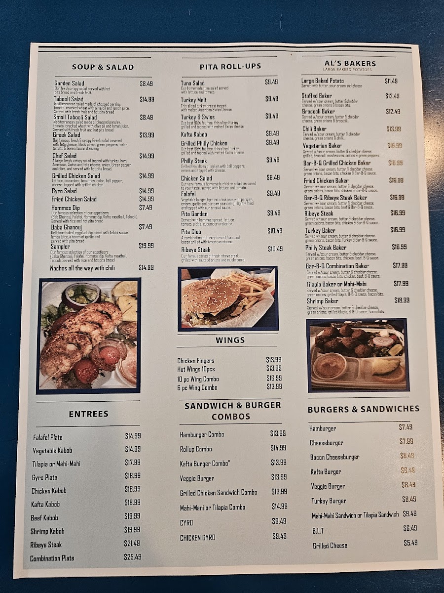 Al's Deli & Grill Photo Menu 2