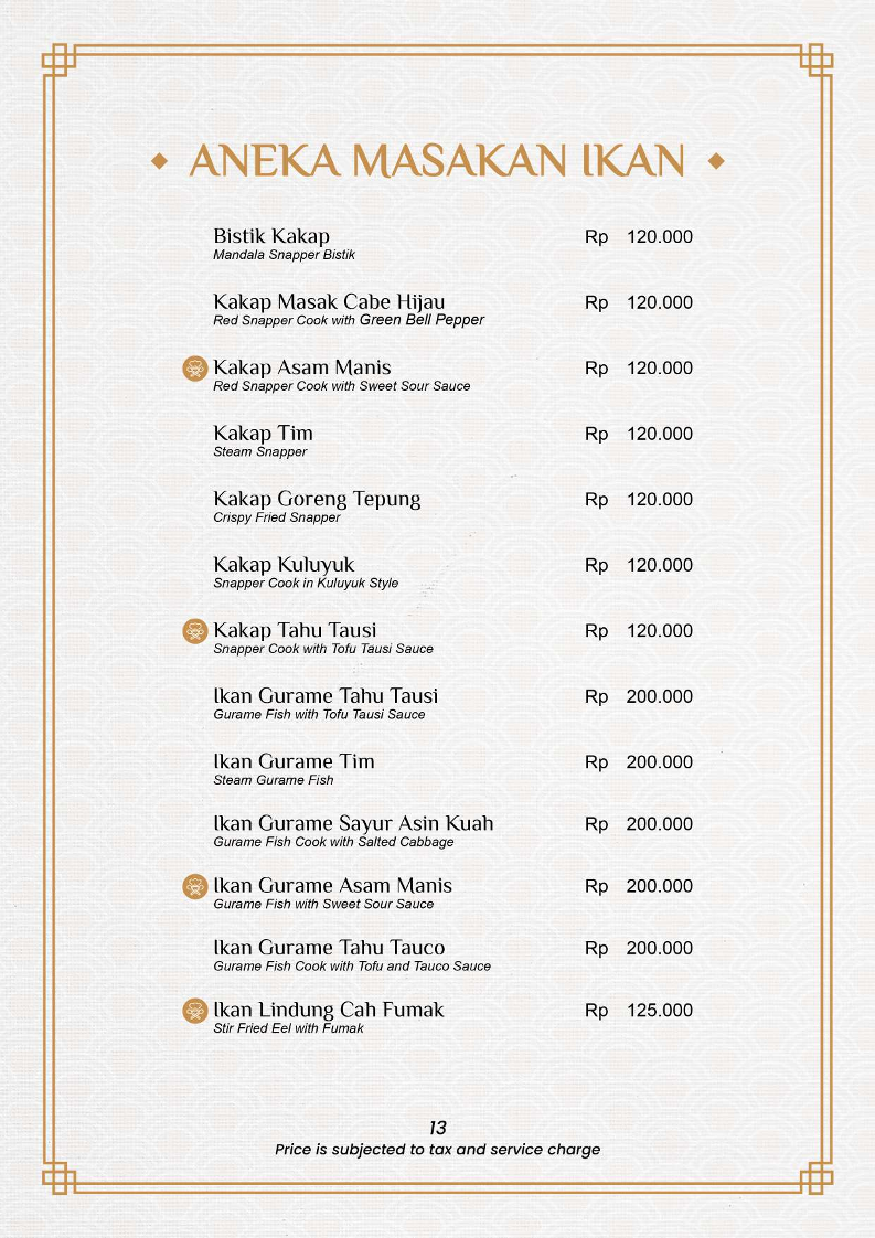 Sinar Mandala Restoran Photo Menu 1