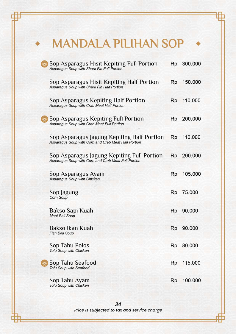 Sinar Mandala Restoran Photo Menu 8