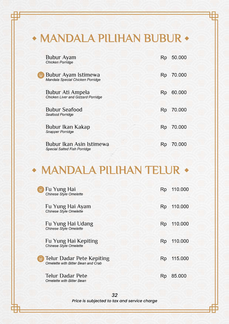 Sinar Mandala Restoran Photo Menu 9