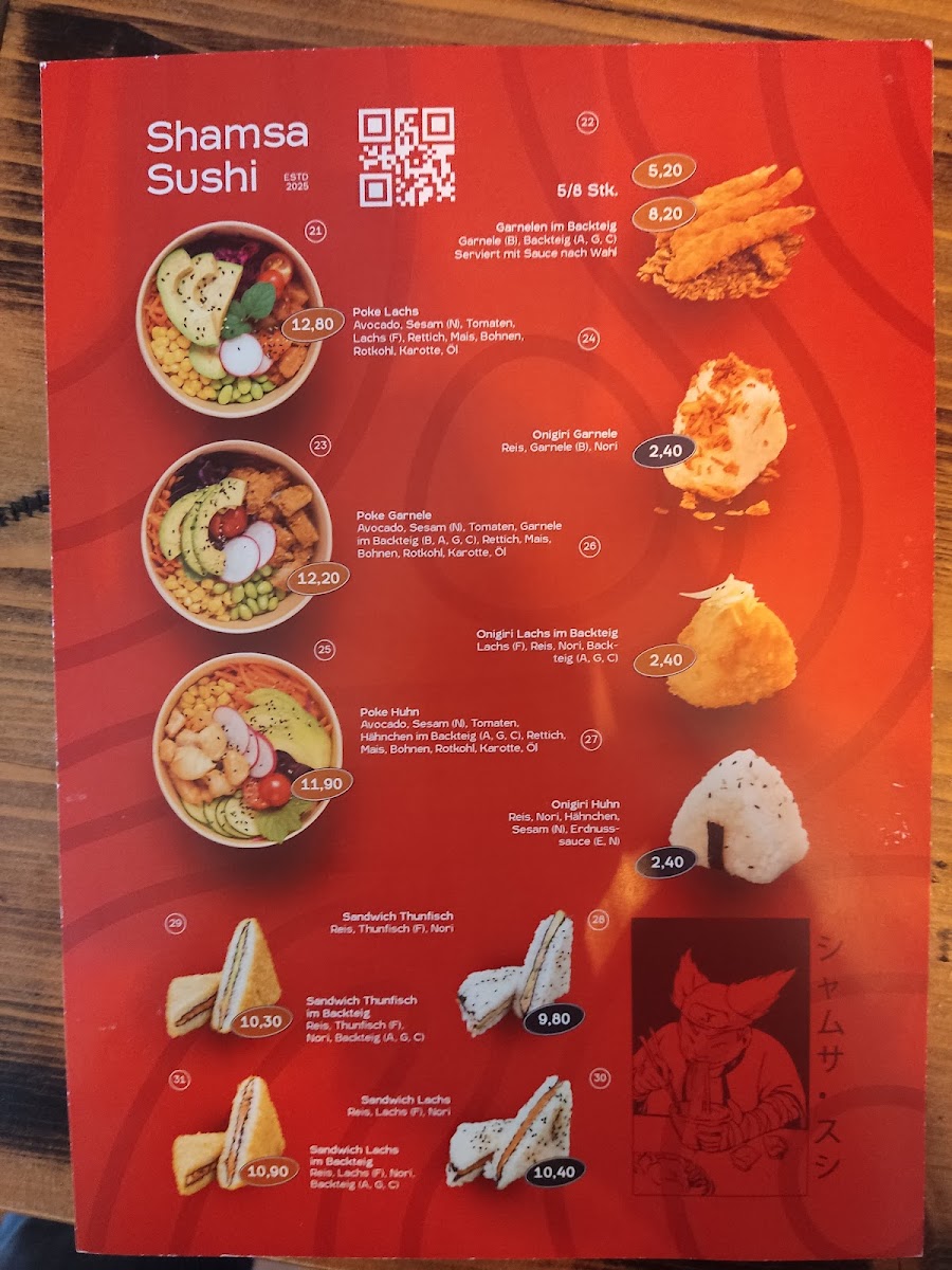 Shamsa Sushi Photo Menu 4