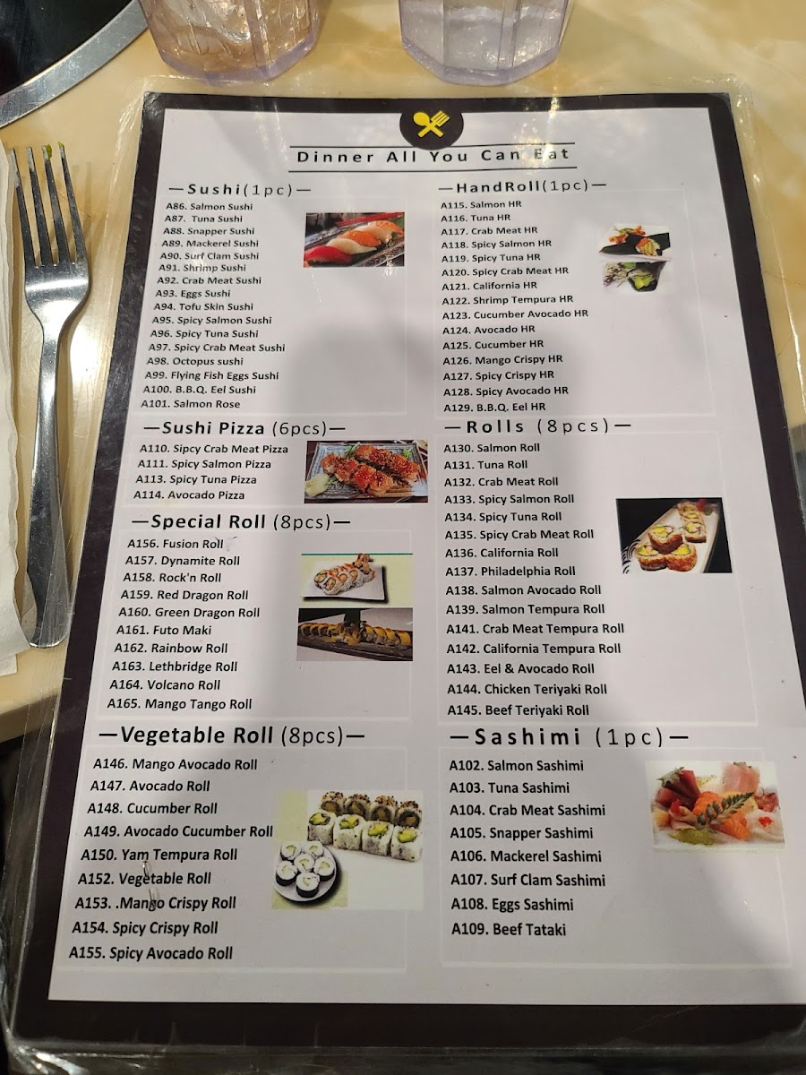 Fusion BBQ Hotpot & Sushi All You Can Eat Photo Menu 5