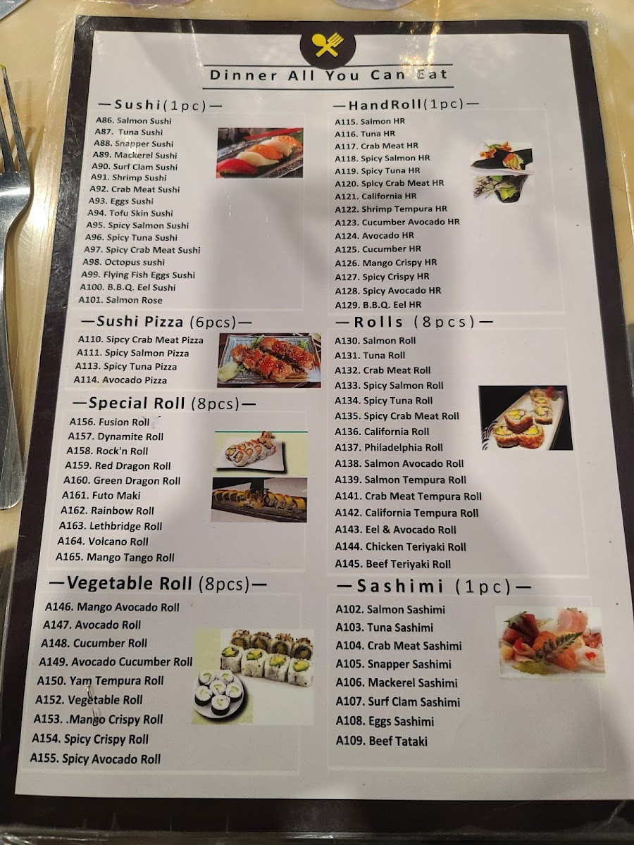 Fusion BBQ Hotpot & Sushi All You Can Eat Photo Menu 6