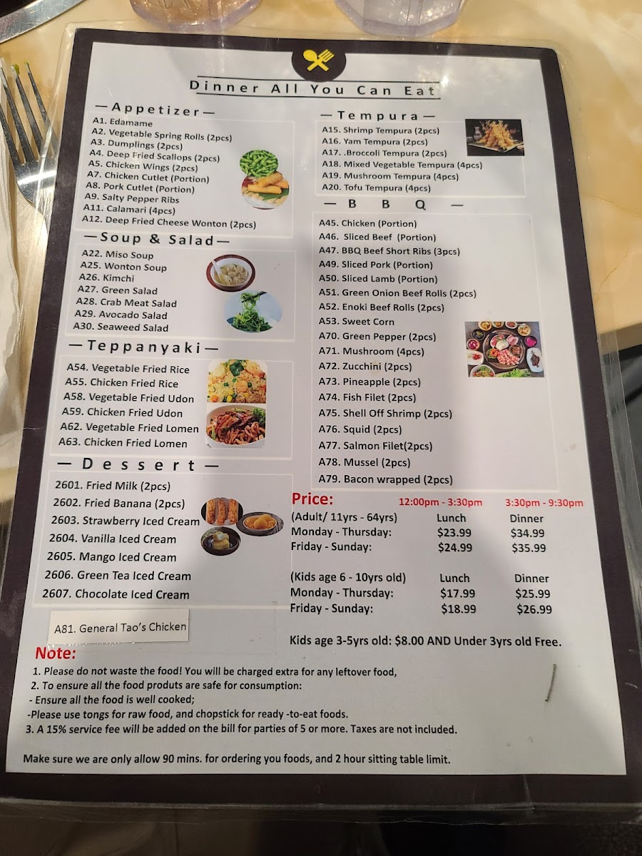 Fusion BBQ Hotpot & Sushi All You Can Eat Photo Menu 8