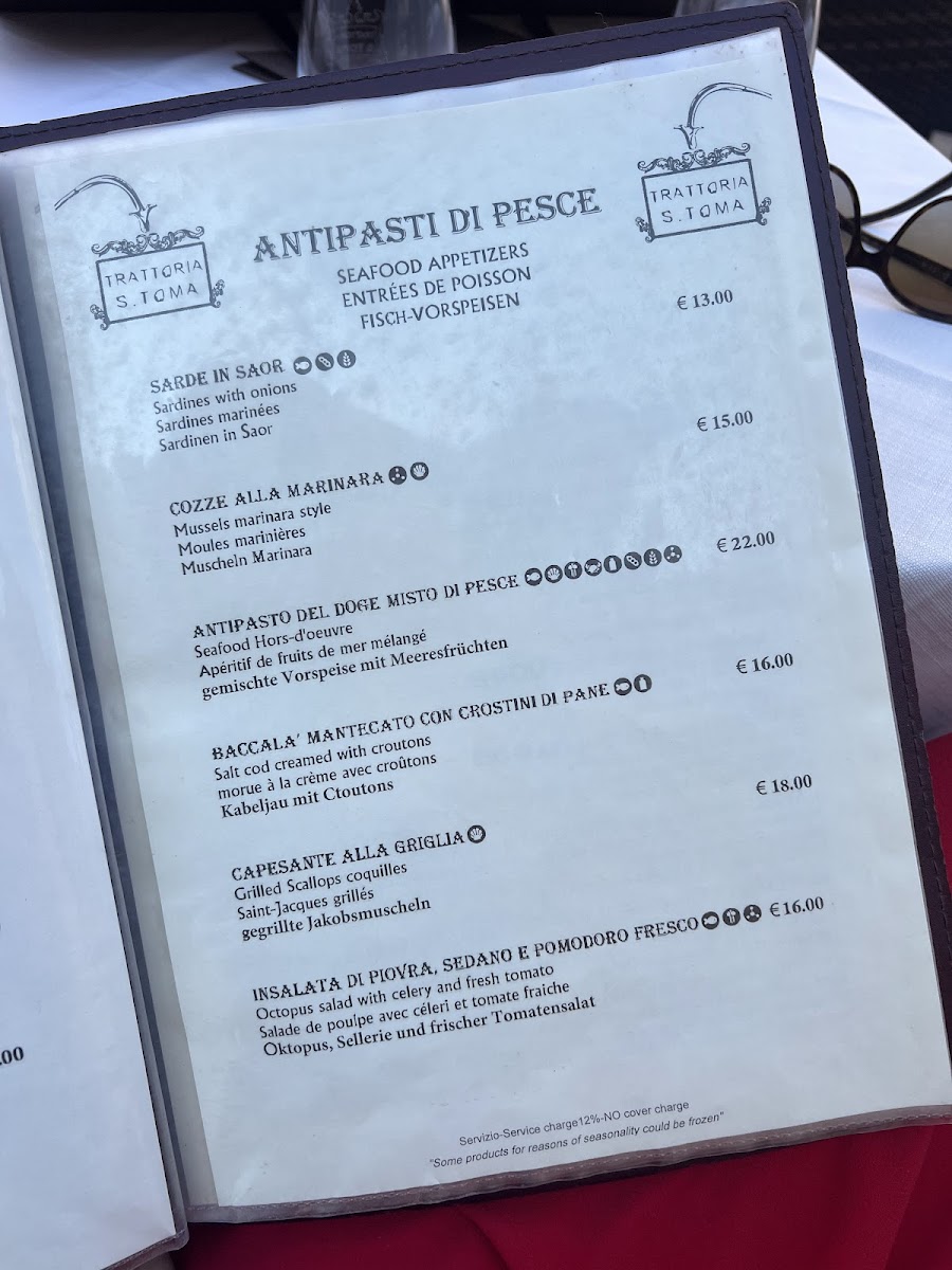 Trattoria Pizzeria San Toma' Photo Menu 9