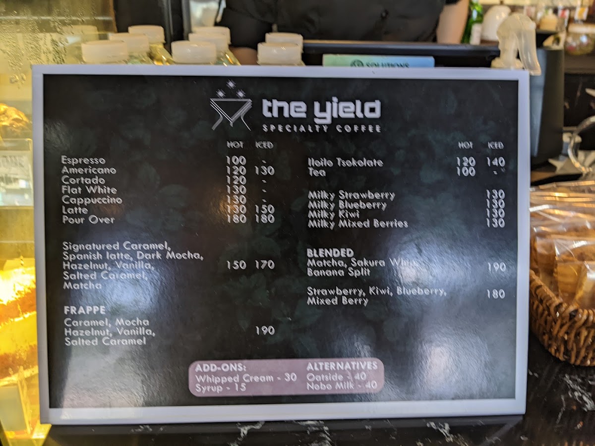 The Yield Specialty Coffee Photo Menu 7