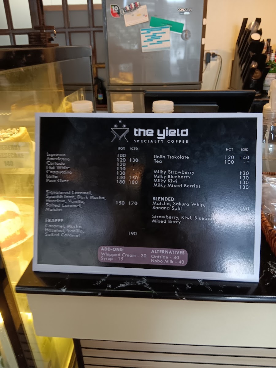The Yield Specialty Coffee Photo Menu 9
