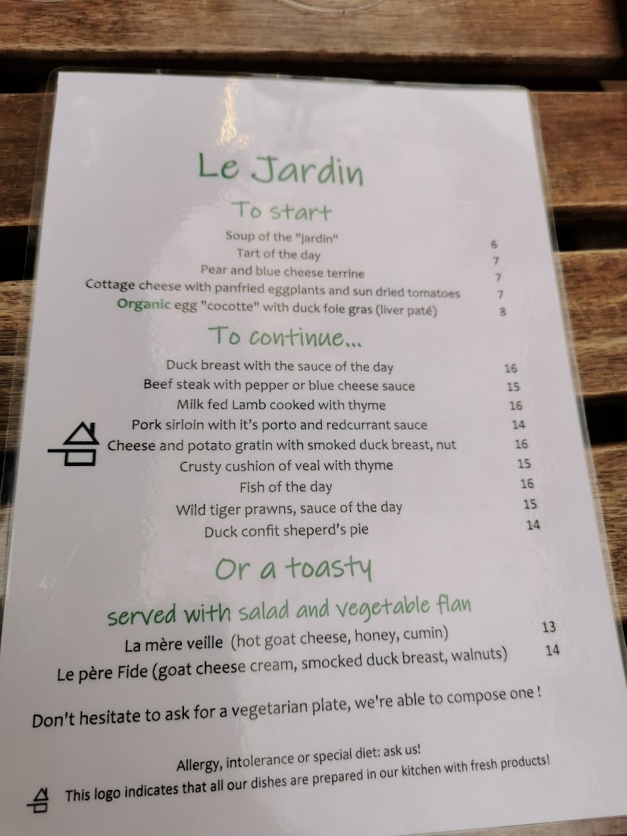 Le Jardin d'en Face Photo Menu 7