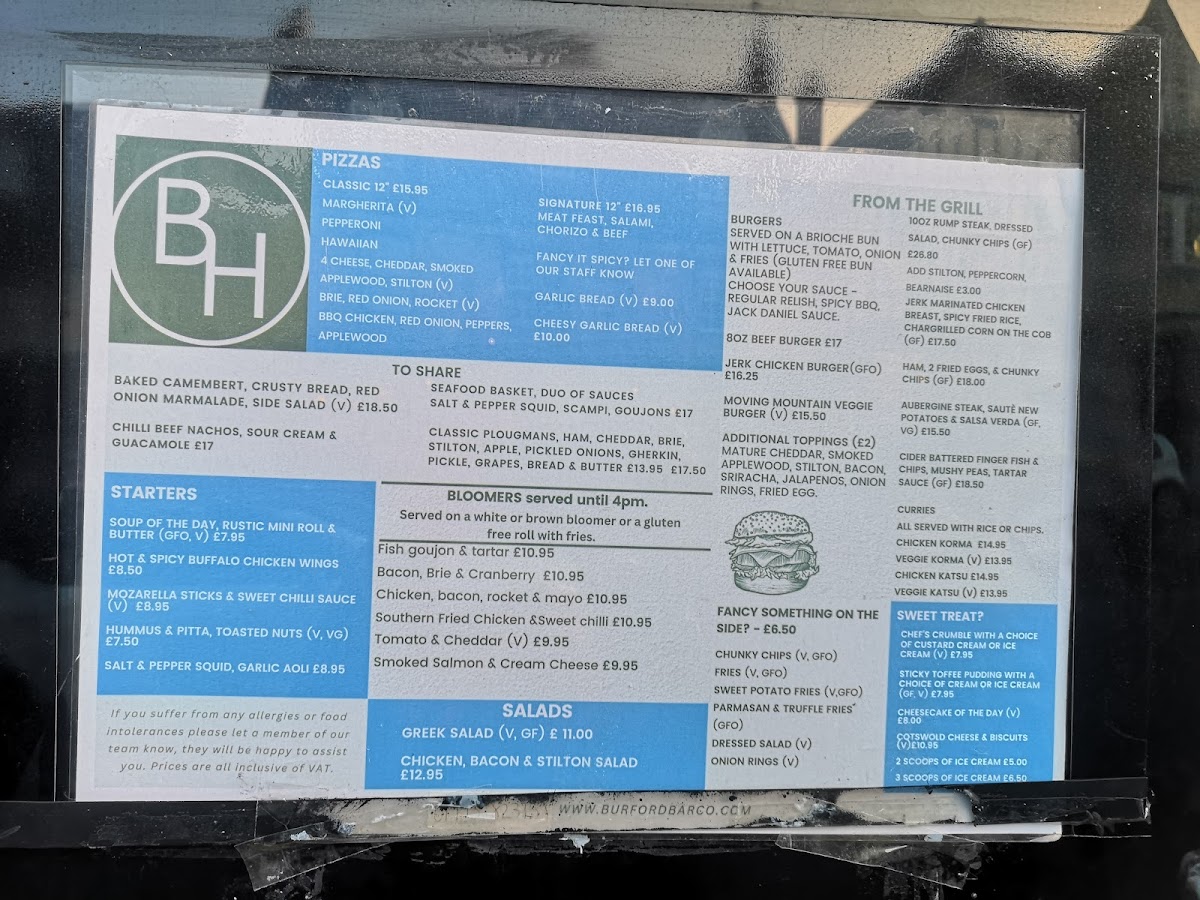 Burford House Pub Photo Menu 1