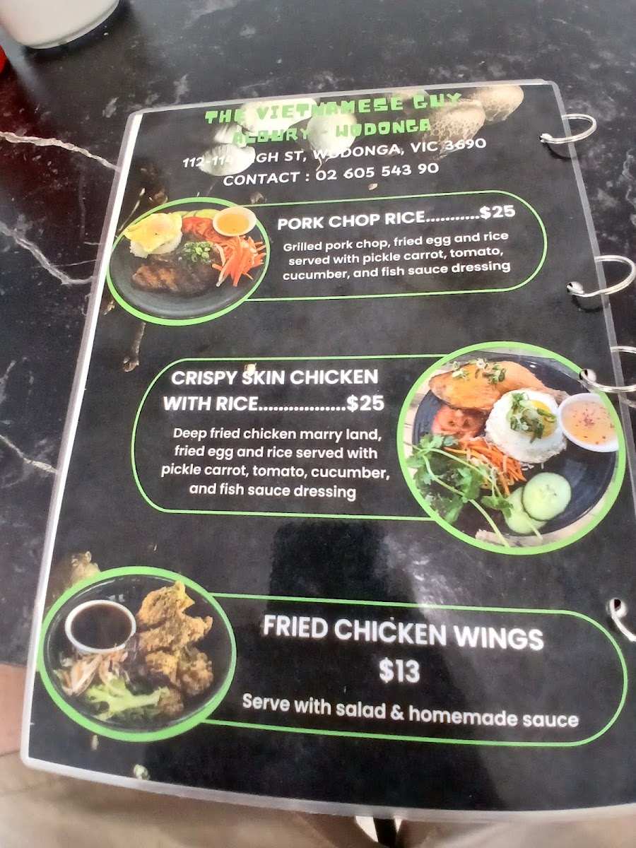 The Vietnamese Guy Albury Wodonga Photo Menu 9