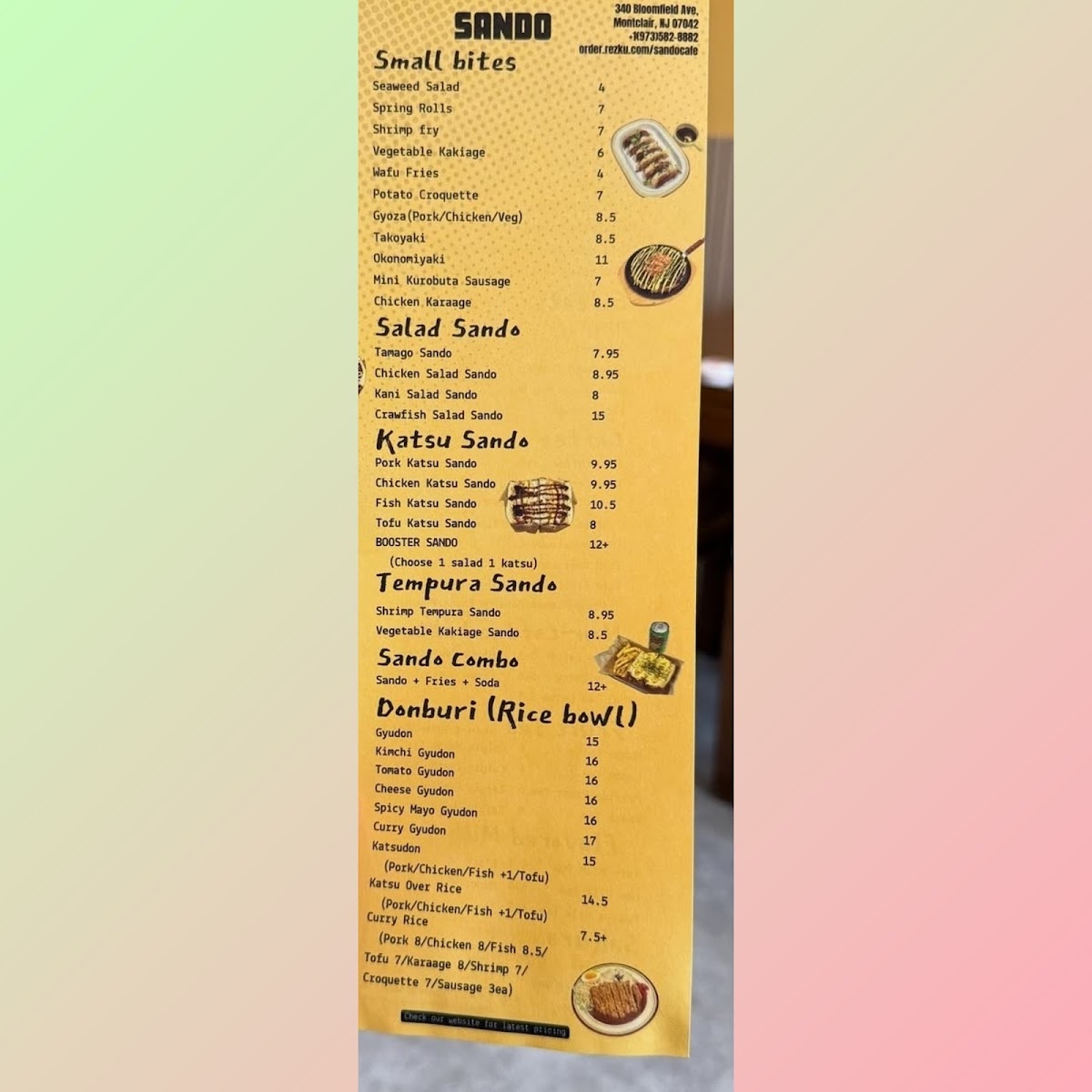 Sando Cafe Photo Menu 6