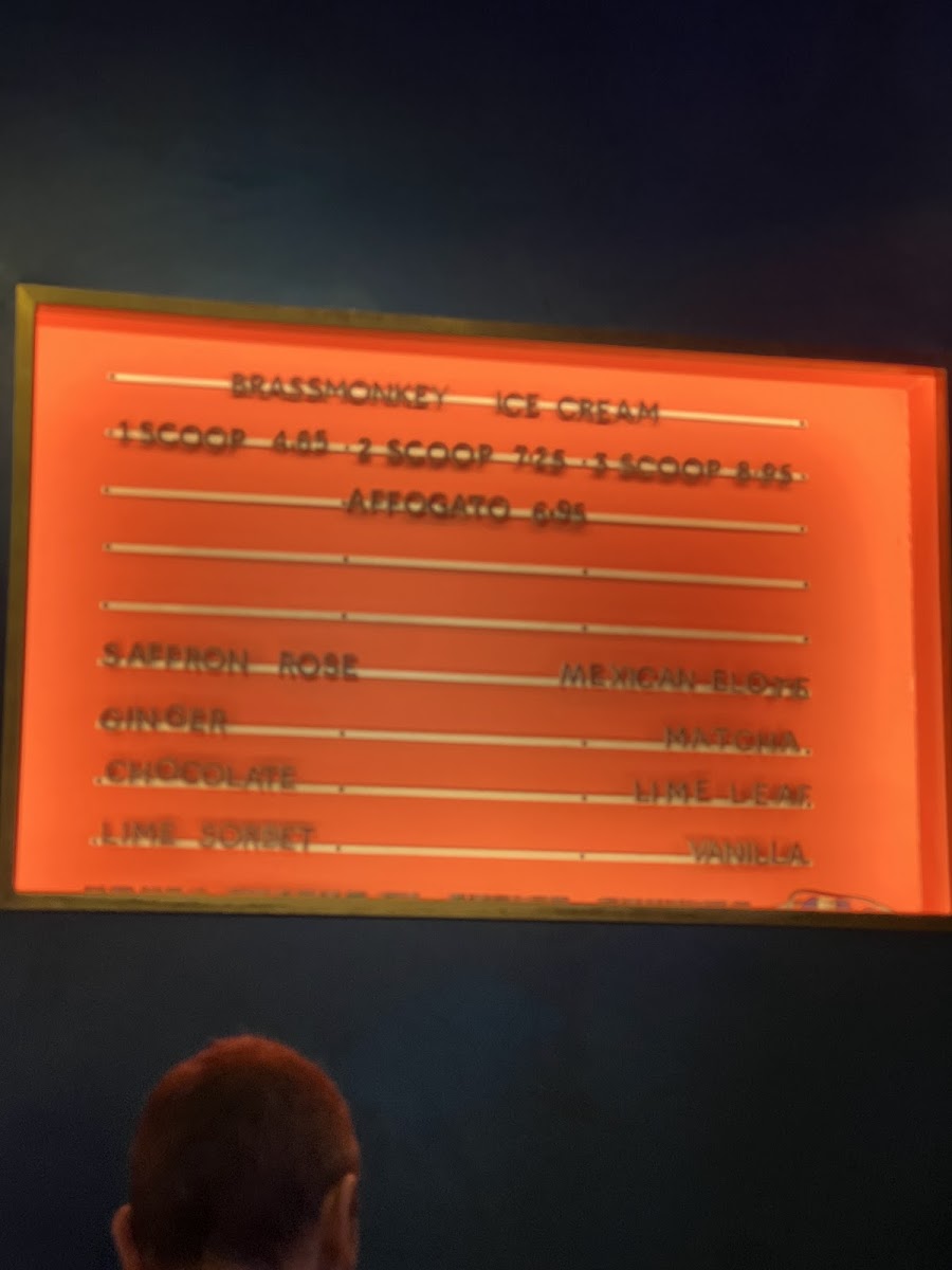 Brass Monkey Ice Cream Photo Menu 10