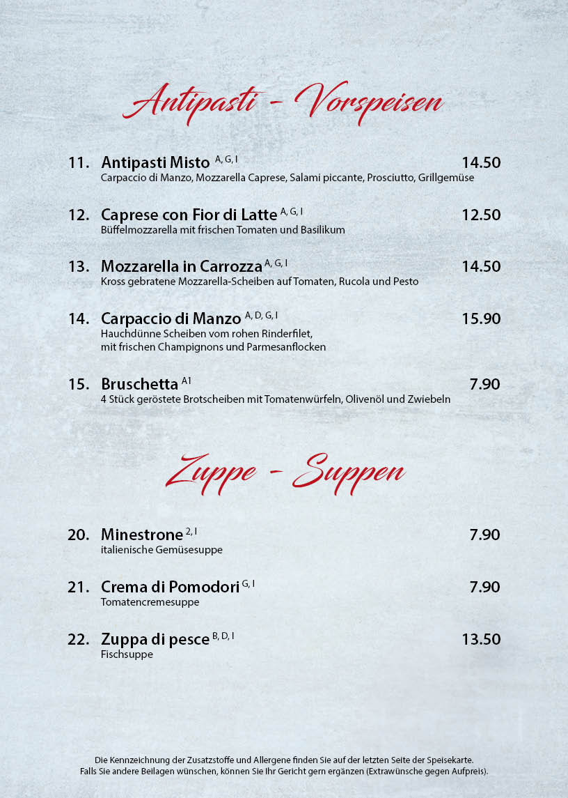 Ristorante Al Lago Photo Menu 4