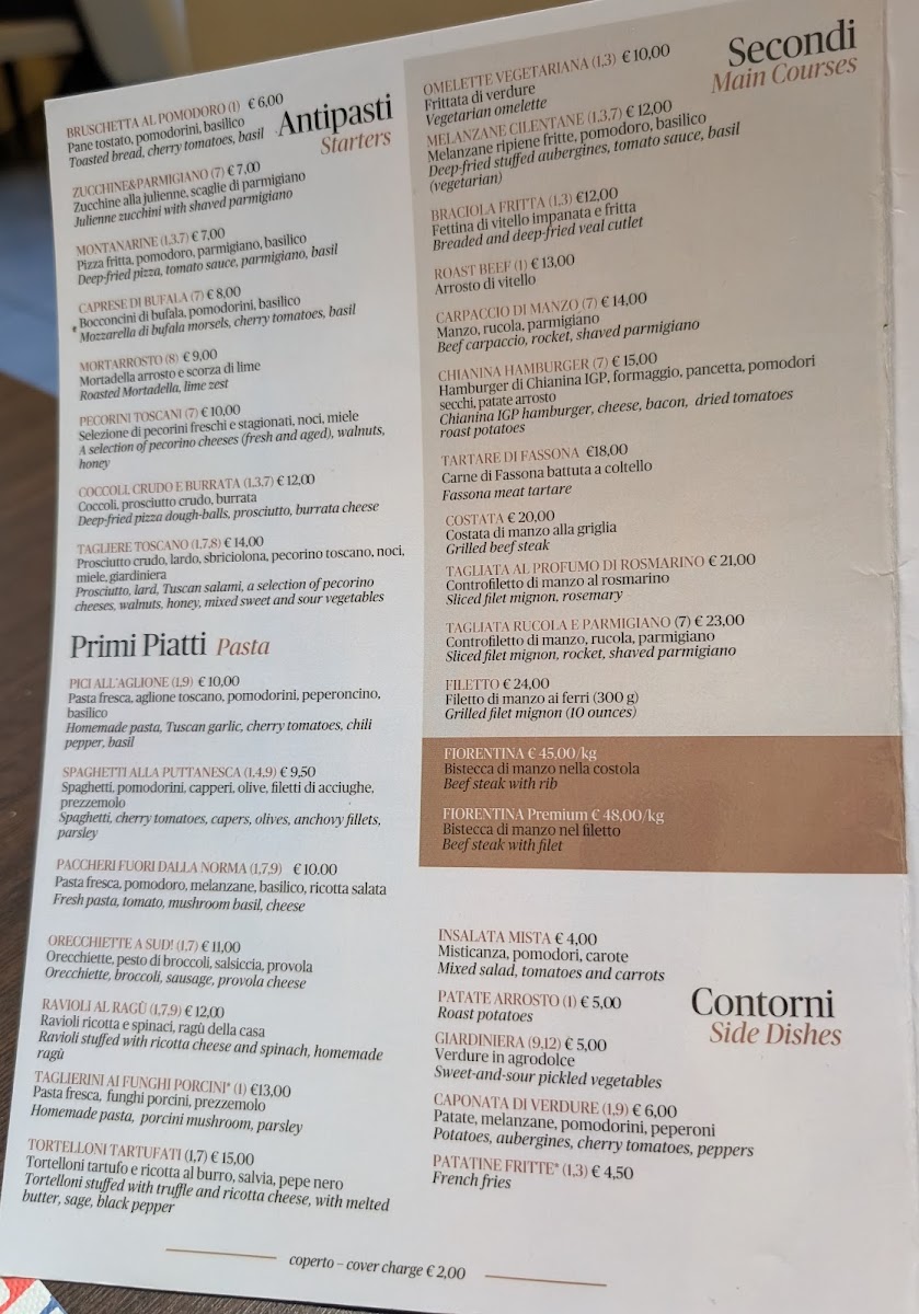 MIRÓ Ristorante Pizzeria Photo Menu 4