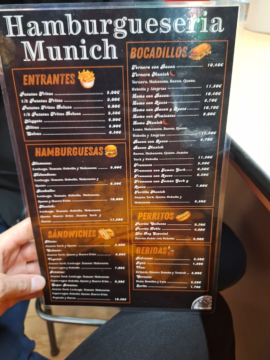 Hamburguesería Munich Photo Menu 1