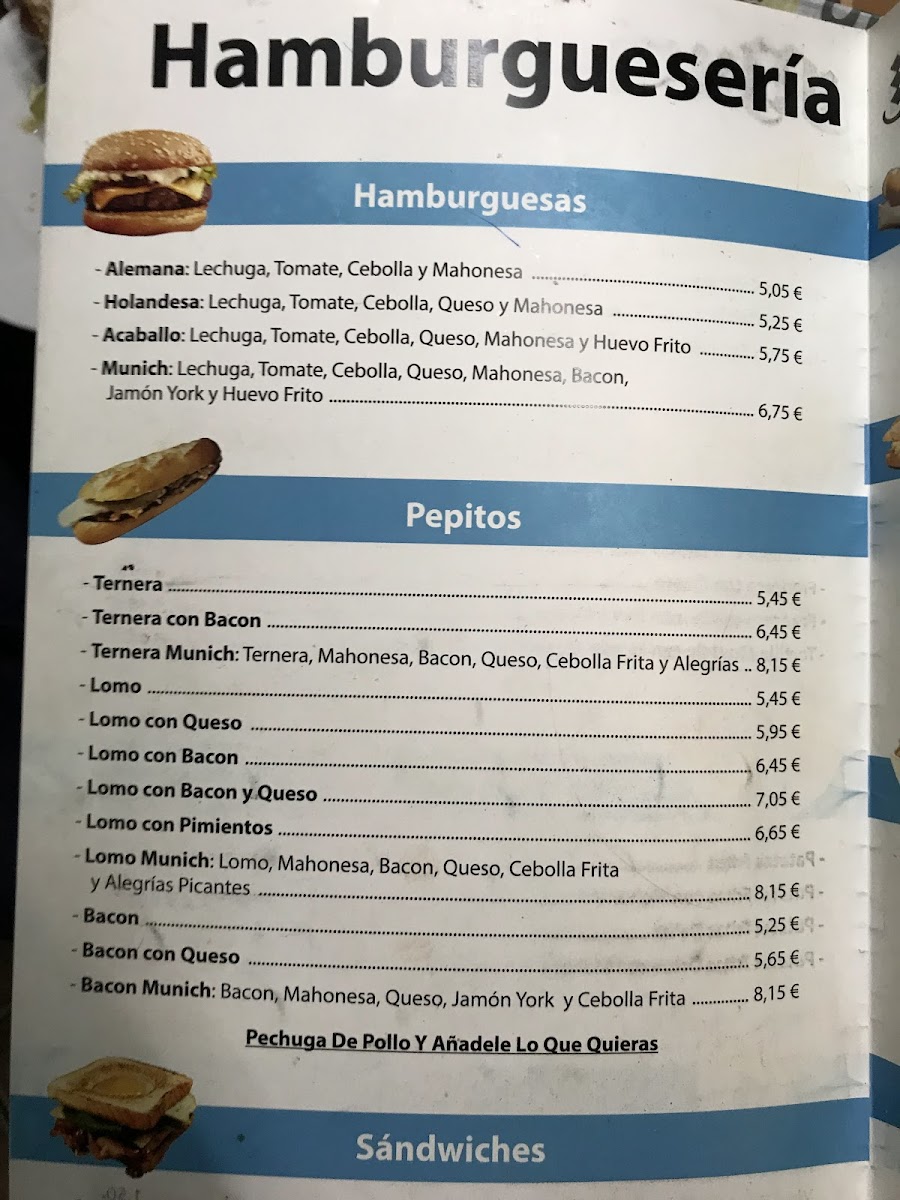 Hamburguesería Munich Photo Menu 8