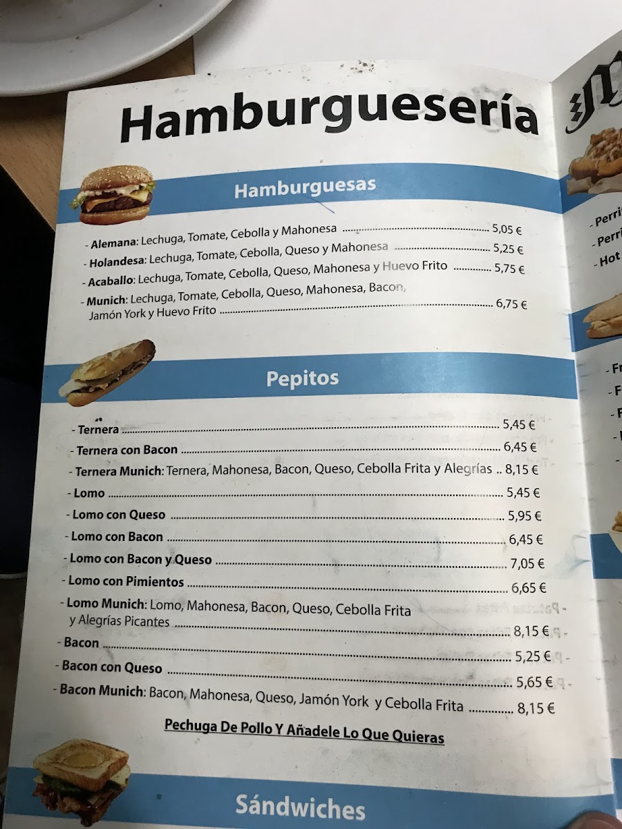 Hamburguesería Munich Photo Menu 9