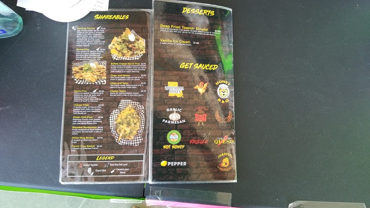 House of Rock Photo Menu 4
