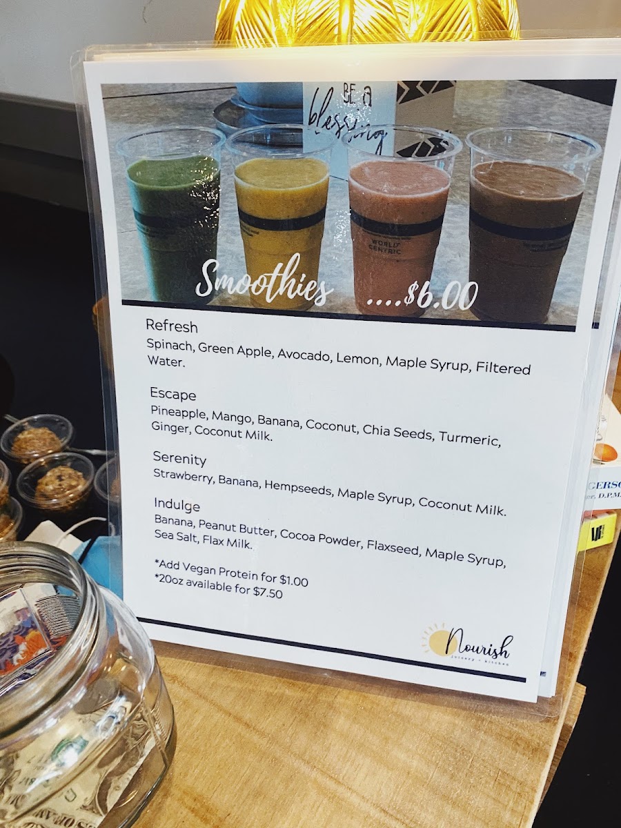 Nourish Juicery & Kitchen Photo Menu 5