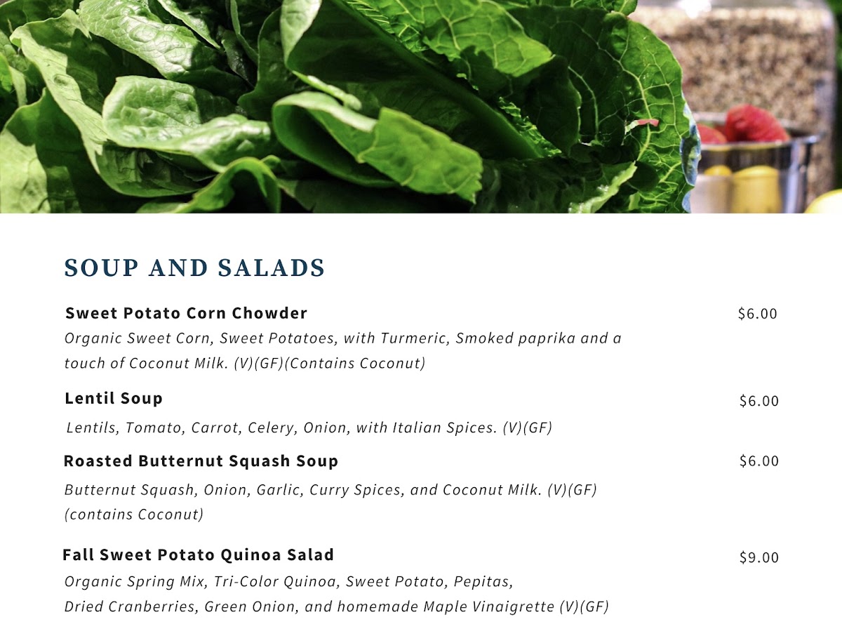 Nourish Juicery & Kitchen Photo Menu 7