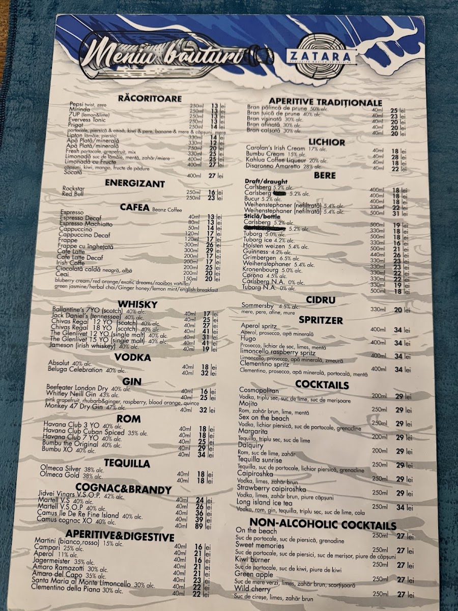 Zatara Restaurant Photo Menu 3
