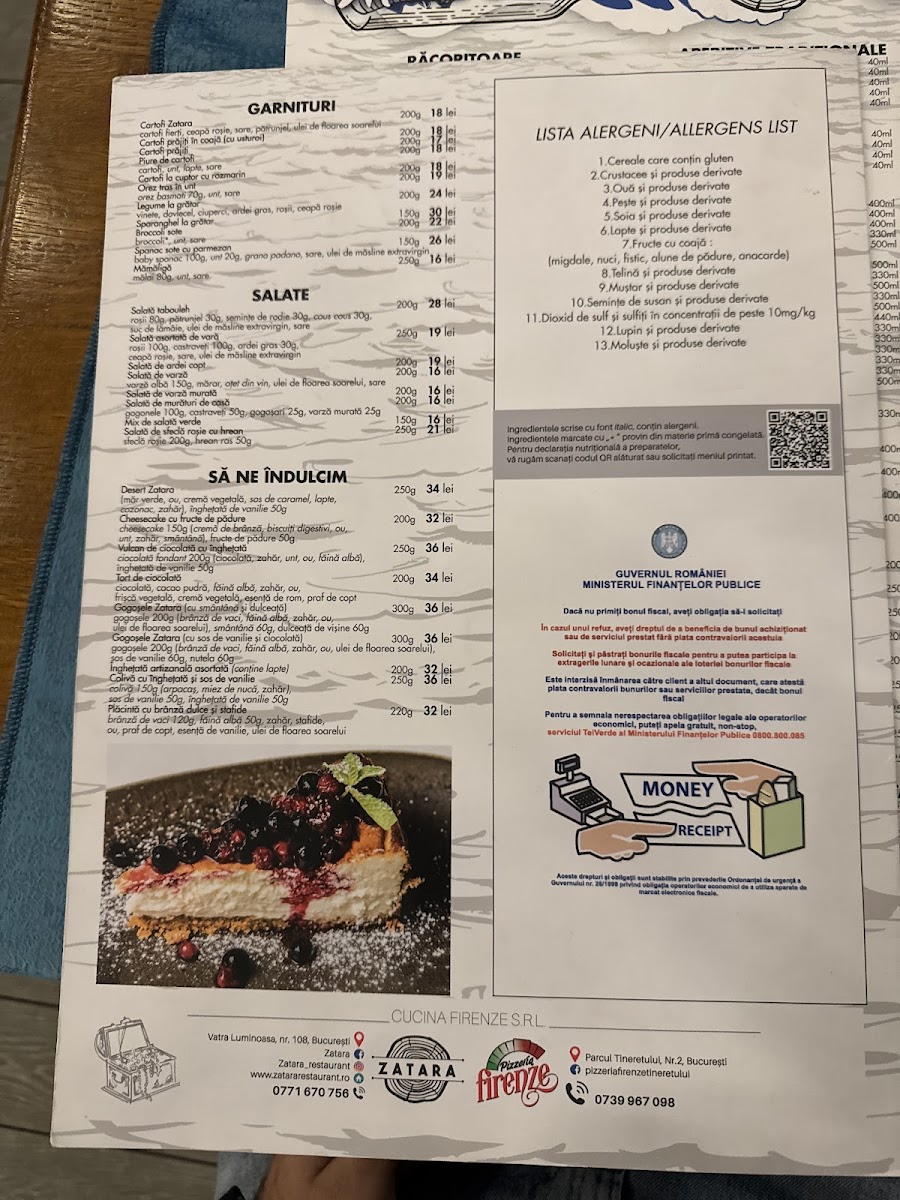 Zatara Restaurant Photo Menu 5