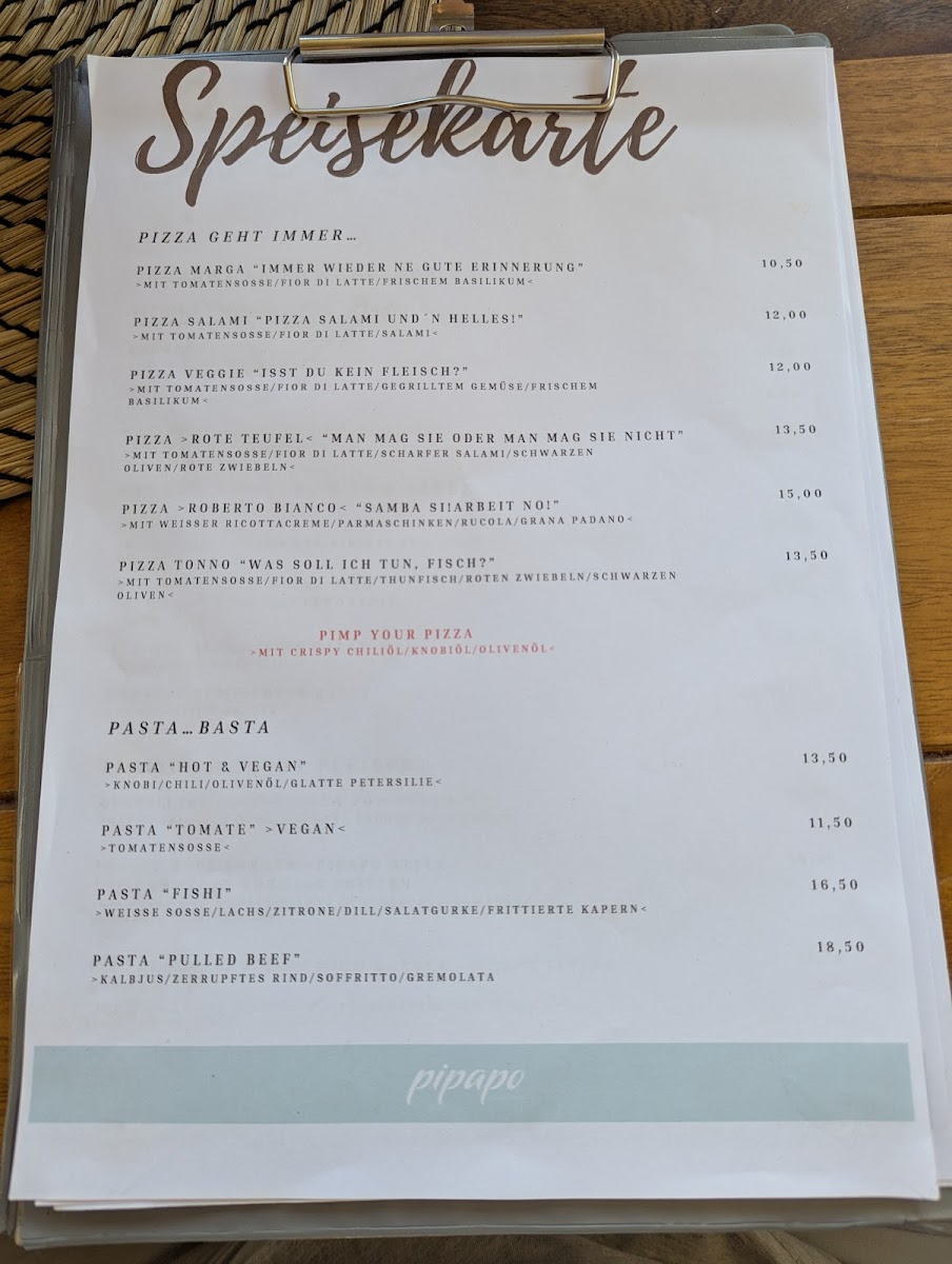 Pipapo, Pizza und so Photo Menu 1