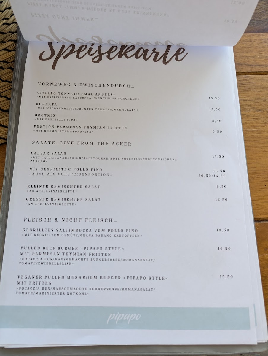 Pipapo, Pizza und so Photo Menu 2