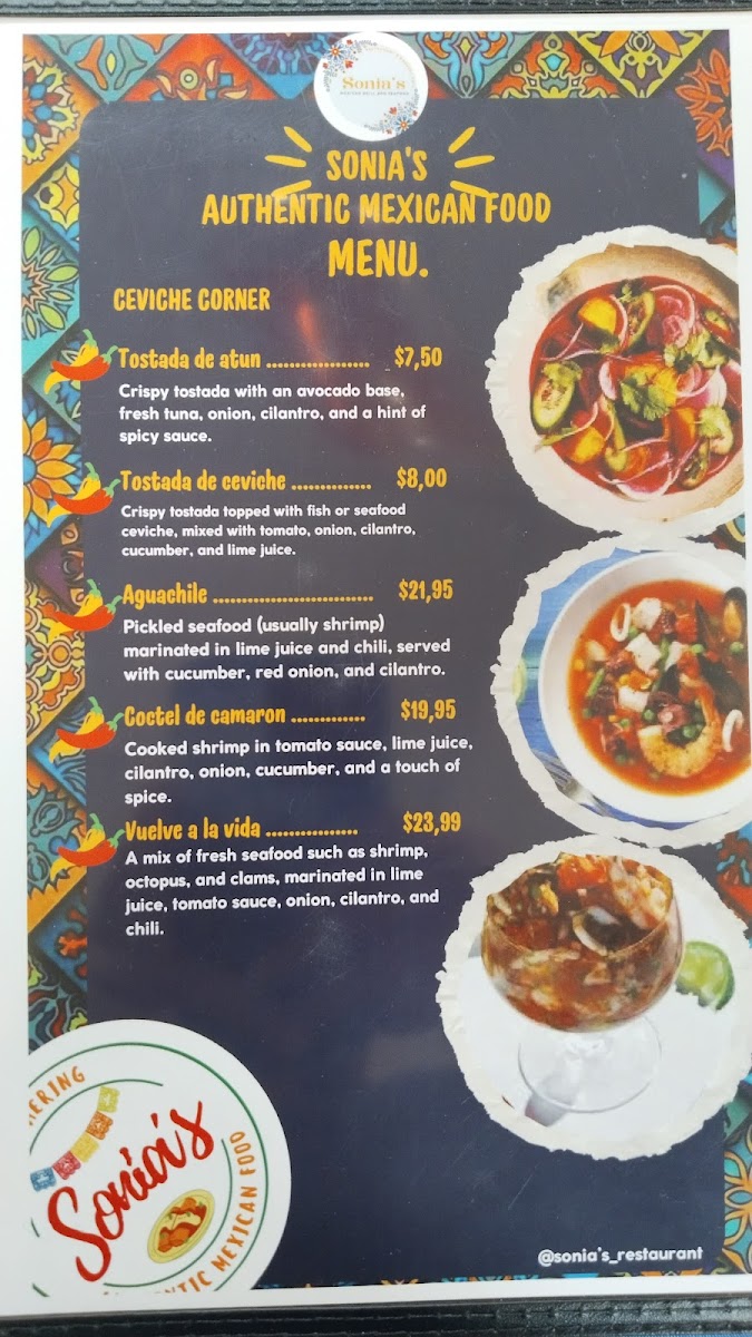 Sonia’s Restaurant & Banquet Hall Photo Menu 6